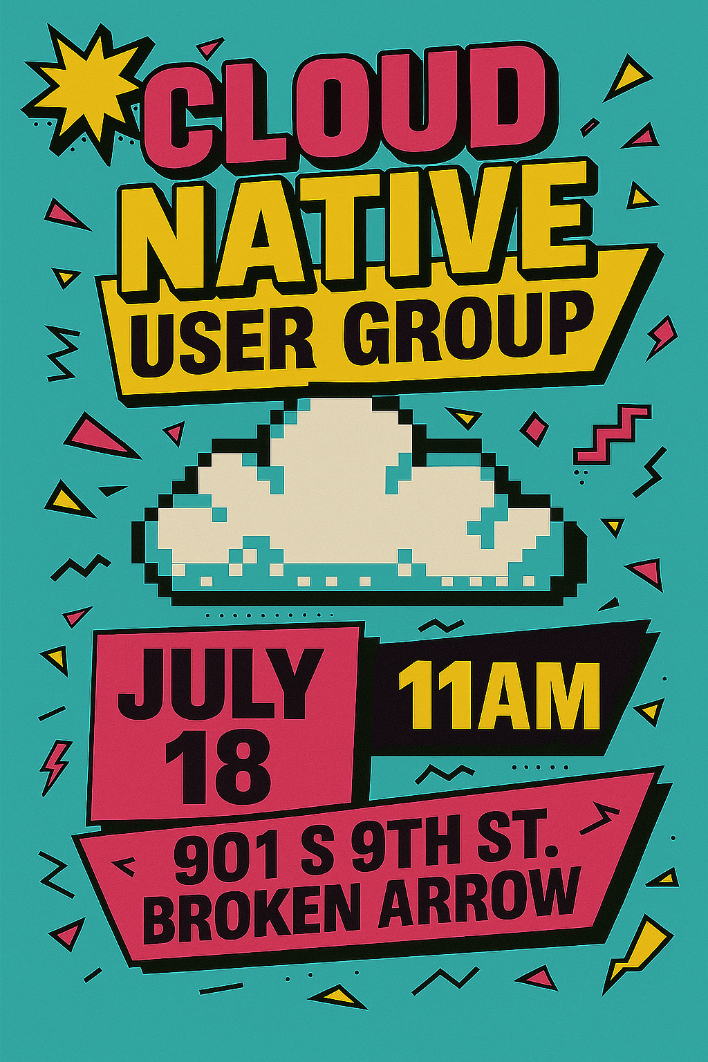 Cloud Native User Group meeting flyer
